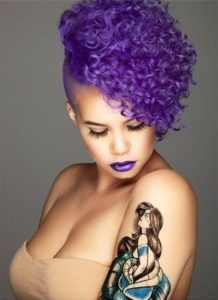 Afro Slay Purple