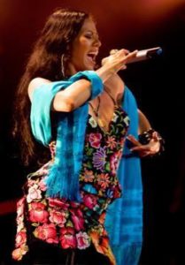 Lila Downs back from the clutches of cultural genocide symbolized by the bottle blond 