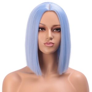 Entranced Styles Colorful Medium Part Shoulder Length Synthetic Hair Colorful Wig for Women Modern