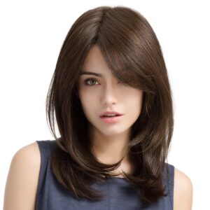 HAIRCUBE Long Straight Hair Wig for Women, Daily Wear, Natural and Healthy, 50cm, Brown