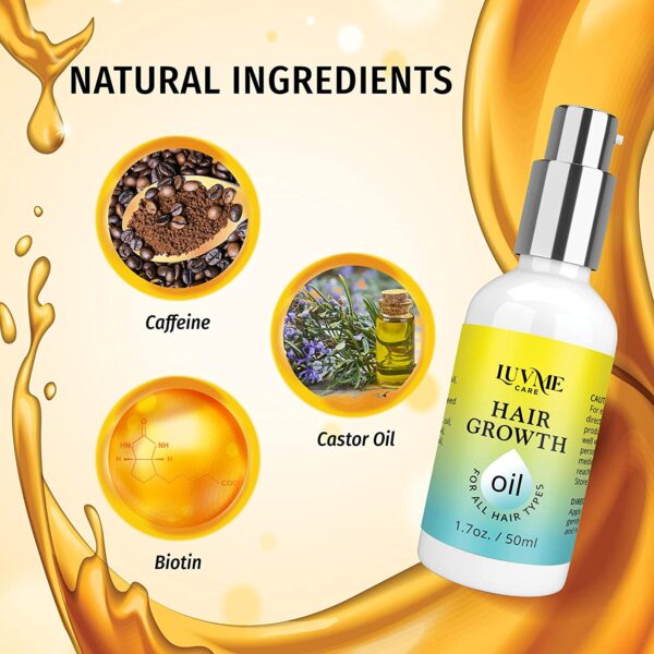 Luv Me Care Caffeine & Biotin Hair Growth Oil 2 Pack Biotin Hair