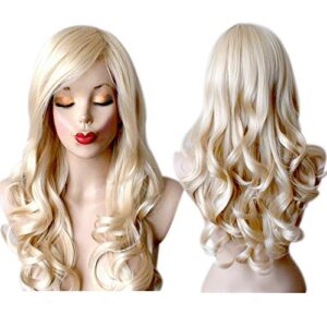 Long Blonde Wig High Quality Wavy Blonde Wigs For Women by Grimm Hair