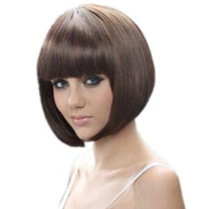 RoyalStyle 11.8"30cm Short Hair Natural As Real Cosplay Bob Wigs(Brown)